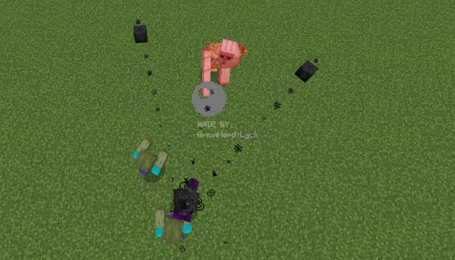 亡灵召唤者对战铁傀儡（俯视图）